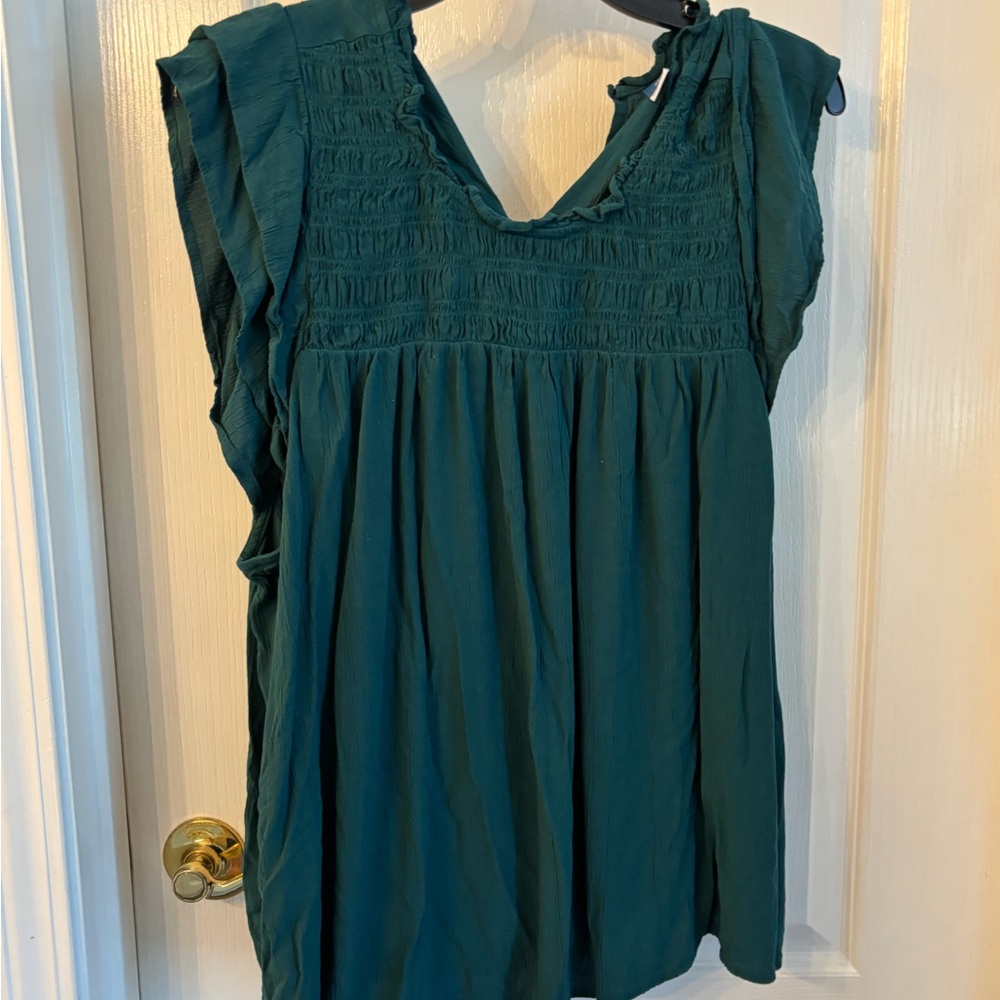 Old Navy Dark Teal Sleeveless Blouse